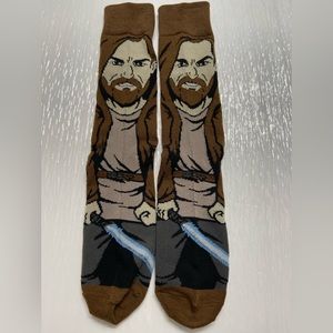 New Ewan McGregor Obi Wan Kenobi Star Wars Crew Socks